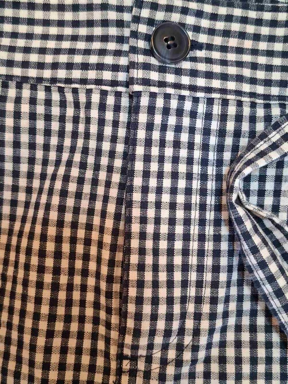 Liz Claiborne Cotton Black White Gingham Preppy Belted Cottagecore Chic Skirt 10 - Picture 6 of 10